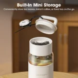 016 Zowoki Gn High Borosilicate Glass Water Bottle with Anti Slip Cup Holder 710ml 03
