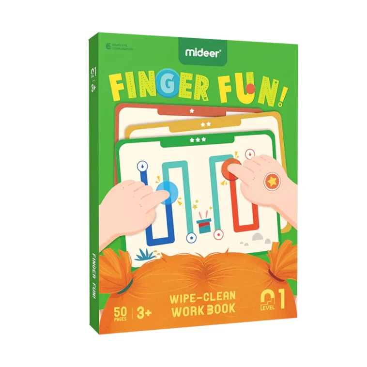 027 Mideer Wipe Clean Work Book Finger Fun 01