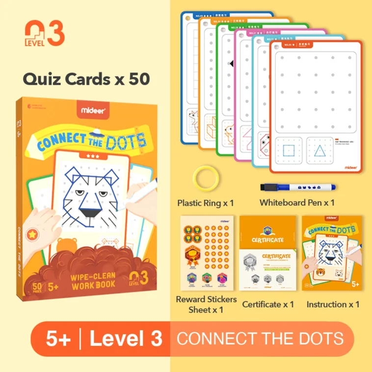 030 Mideer Wipe Clean Work Book Connect The Dots 02