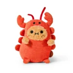 Orange Plush Creature with a Cream colored Face Black Eyes and Multiple Soft Red Limbs
