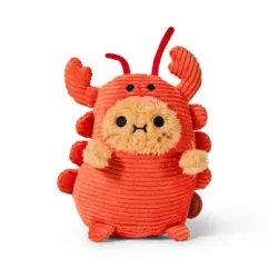 Orange Plush Creature with a Cream colored Face Black Eyes and Multiple Soft Red Limbs