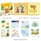 058 Mideer Creative Finger Paint Kit Animal Party 05