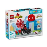 Lego Duplo 2+ Spider man Motorcycle Adventure Set on a Colorful City Backdrop 24 Pieces 10424