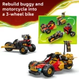 0373 Lego Ninjago Kai and Cole S Combiner Vehicles 71864 04