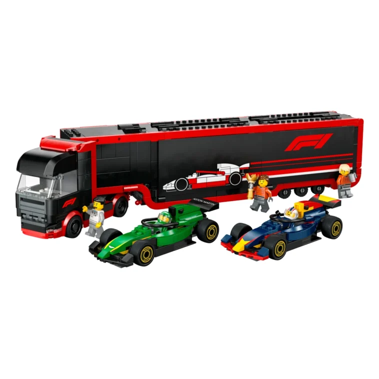 0404 LEGO City F1 Truck with RB20 and AMR24 F1 Cars 60445 01