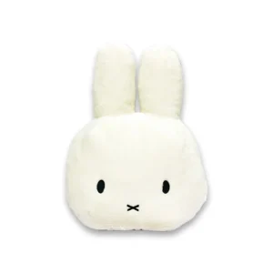 001 01 Miffy Head Fluffy Cushion White 01