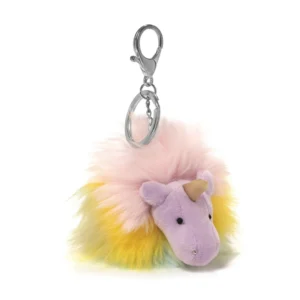 005 Gund Unicorn Rainbow Poofs Keychain Purple 01