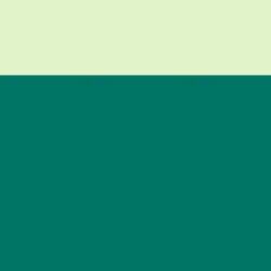 Two-tone split background: light mint on top and deep teal below.